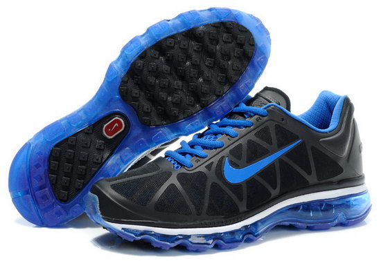 Mens & Womens (unisex) Nike Air Max 2011 Black Blue Factory Outlet